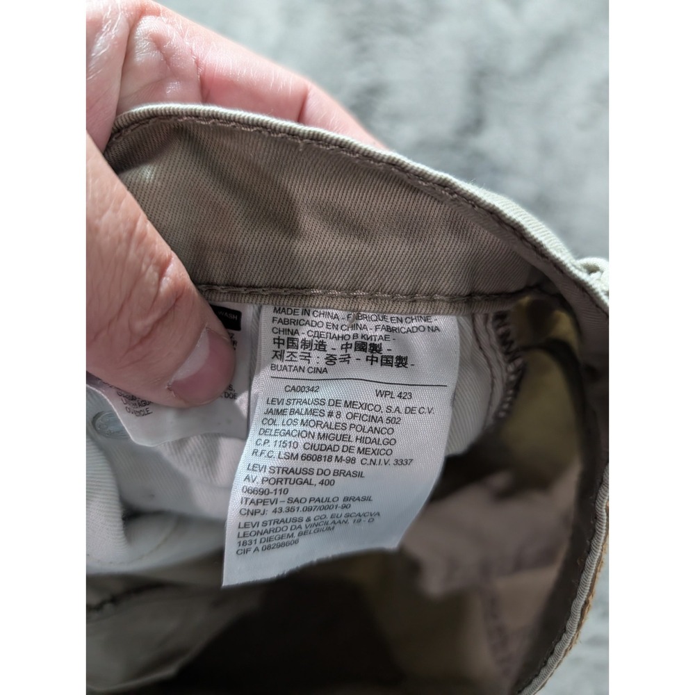 Levi's 511 Slim Straight Men's Pants Size 30x32 Khaki - Picture 7 of 12